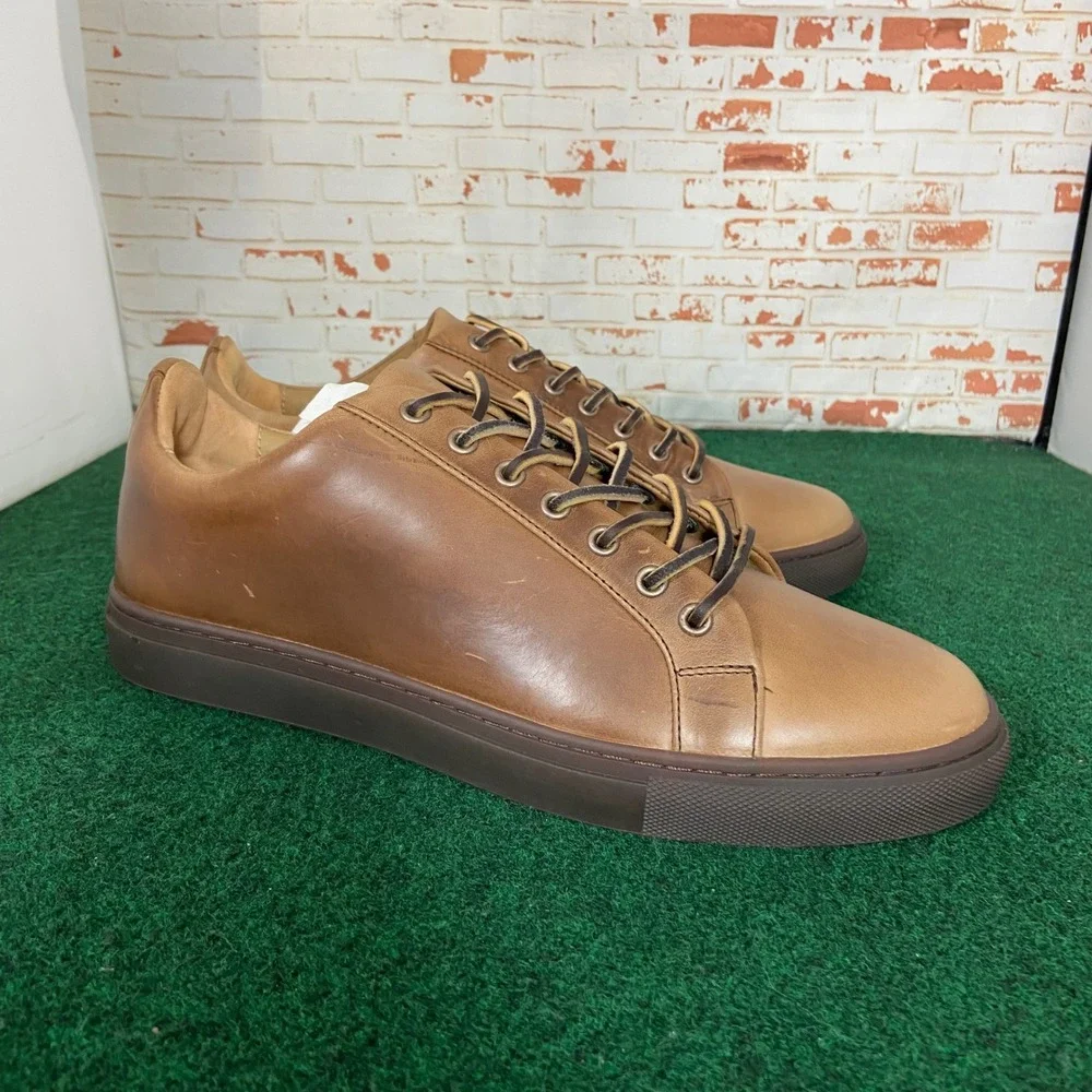 Thursday Boot Co Premier Low Top Mens 8.5 Toffee Leather Sneakers Handcrafted